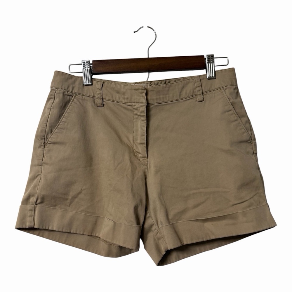Vintage Old Navy Low Rise Khaki Chino Shorts Stretch Casual Size 6